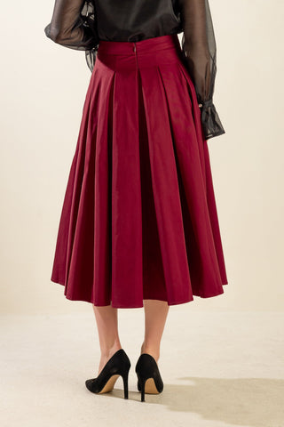 DANCE WITH DESTINY WOVEN MIDI SKIRT - By Baano