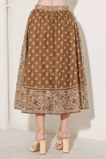 THE MORE THE MERRIER WOVEN FULL MIDI SKIRT