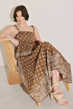 THE MORE THE MERRIER WOVEN FULL MIDI SKIRT