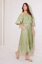 THE MORE THE MERRIER WOVEN FULL MIDI SKIRT - By Baano