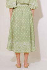 THE MORE THE MERRIER WOVEN FULL MIDI SKIRT - By Baano