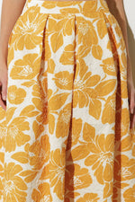 PLAIN OPTIMISM WOVEN MIDI SKIRT - By Baano