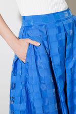 LIVE FOR US BLUE ORGANZA MIDI SKIRT - By Baano