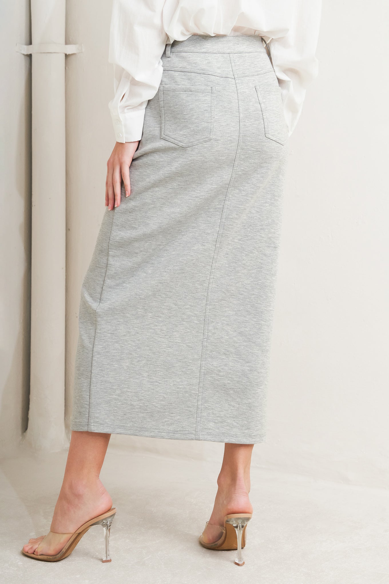 LOVELY BY NATURE KNIT MIDI SKIRT Flying Tomato