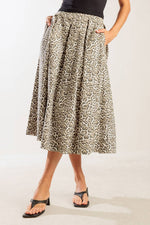 SOMETHING SPECIAL WOVEN MIDI FULL SKIRT - By Baano
