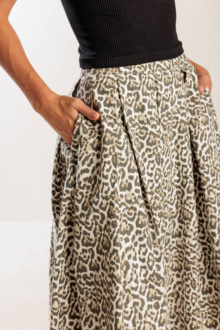 SOMETHING SPECIAL WOVEN MIDI FULL SKIRT - By Baano