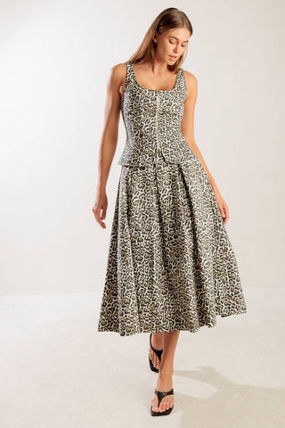 SOMETHING SPECIAL WOVEN MIDI FULL SKIRT - By Baano