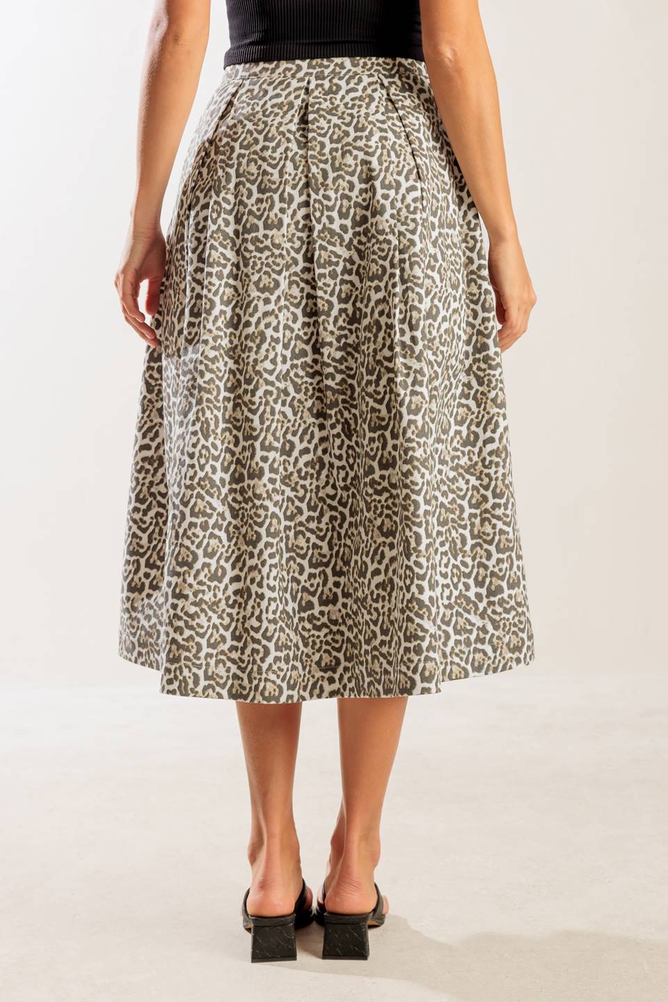 SOMETHING SPECIAL WOVEN MIDI FULL SKIRT - By Baano