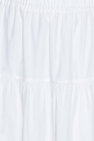SLOW DOWN IN WHITE WOVEN MAXI SKIRT - By Baano