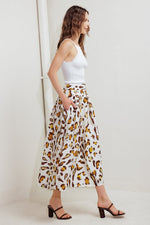CITY JUNGLE WOVEN FULL SKIRT - By Baano