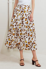 CITY JUNGLE WOVEN FULL SKIRT - By Baano