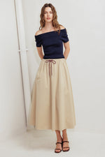 WEEKEND PARISIAN WOVEN MIDI SKIRT - By Baano