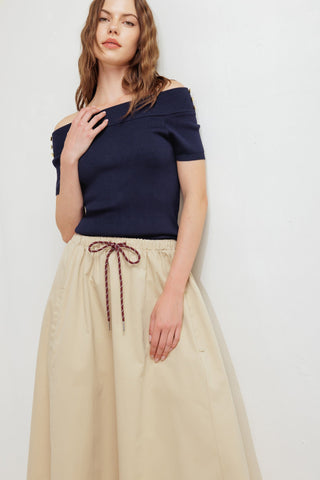 WEEKEND PARISIAN WOVEN MIDI SKIRT - By Baano