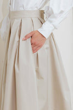 SOFT POEM WOVEN FULL MIDI SKIRT - By Baano