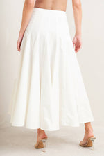 PALE FRAME WHITE WOVEN CIRCLE SKIRT Flying Tomato