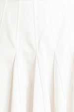 PALE FRAME WHITE WOVEN CIRCLE SKIRT Flying Tomato