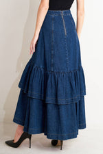 [PREORDER] SUNDAY STROLL DENIM MAXI SKIRT