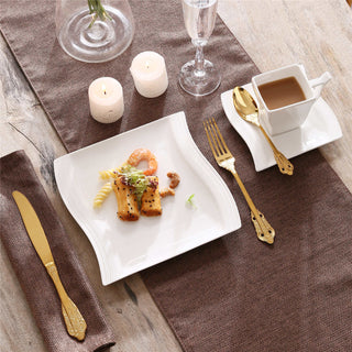 Flora Marble Grey 18 Piece Coffee Set