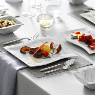 Flora Marble Grey 26 Piece Dinnerware Set