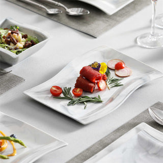 Flora Marble Grey 26 Piece Dinnerware Set