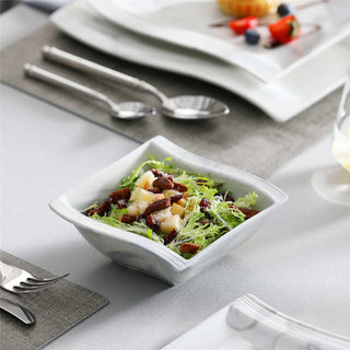 Flora Marble Grey 26 Piece Dinnerware Set