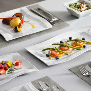 Flora Marble Grey 26 Piece Dinnerware Set