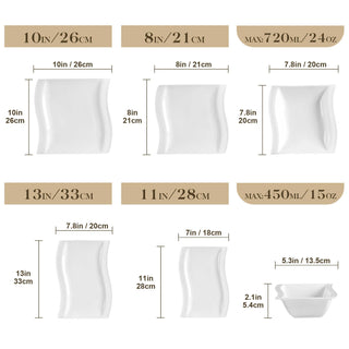 Flora 26 Piece Dinnerware Set for 6