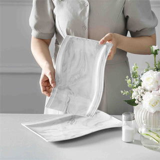 Flora Marble Grey Platters Set of 2