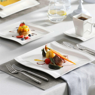 Flora Marble Grey 30 Piece Dinnerware Set