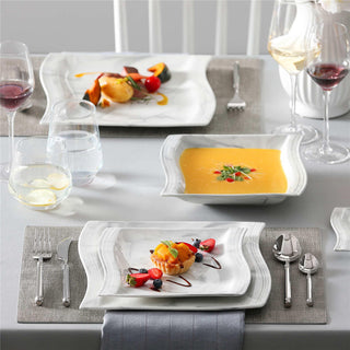 Flora Marble Pink 30 Piece Dinnerware Set
