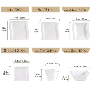 Flora Marble Grey 36 Piece Dinnerware Set