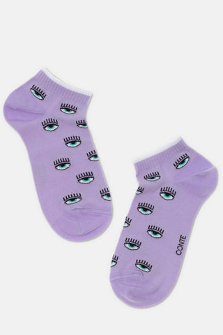 Cotton Ankle Socks Conte Classic - 438 Eyes - By Baano