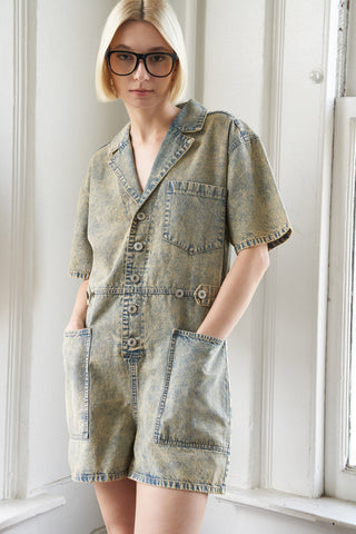 DAY IN THE LIFE DENIM ROMPER - By Baano