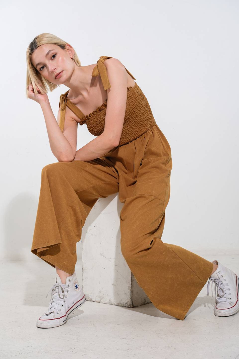 TRENDING MOMENT KNIT JUMPSUIT - By Baano