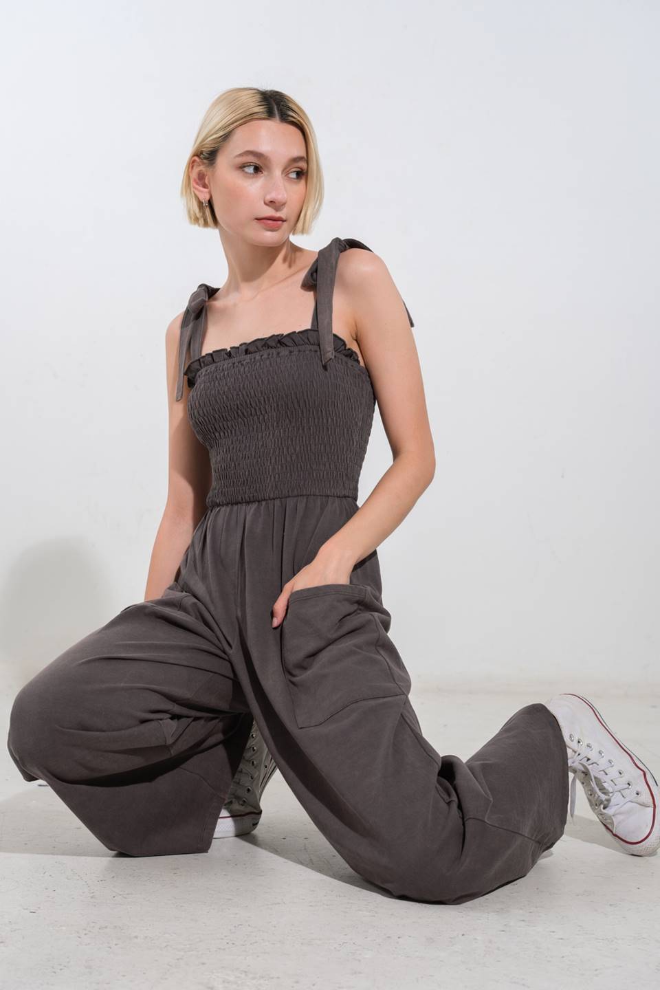 TRENDING MOMENT KNIT JUMPSUIT - By Baano