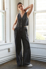RAIN OR SHINE DENIM JUMPSUIT - By Baano