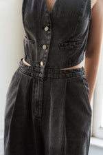 RAIN OR SHINE DENIM JUMPSUIT - By Baano
