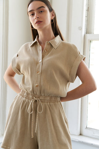 WILDFLOWER WHIMSY KNIT ROMPER - By Baano