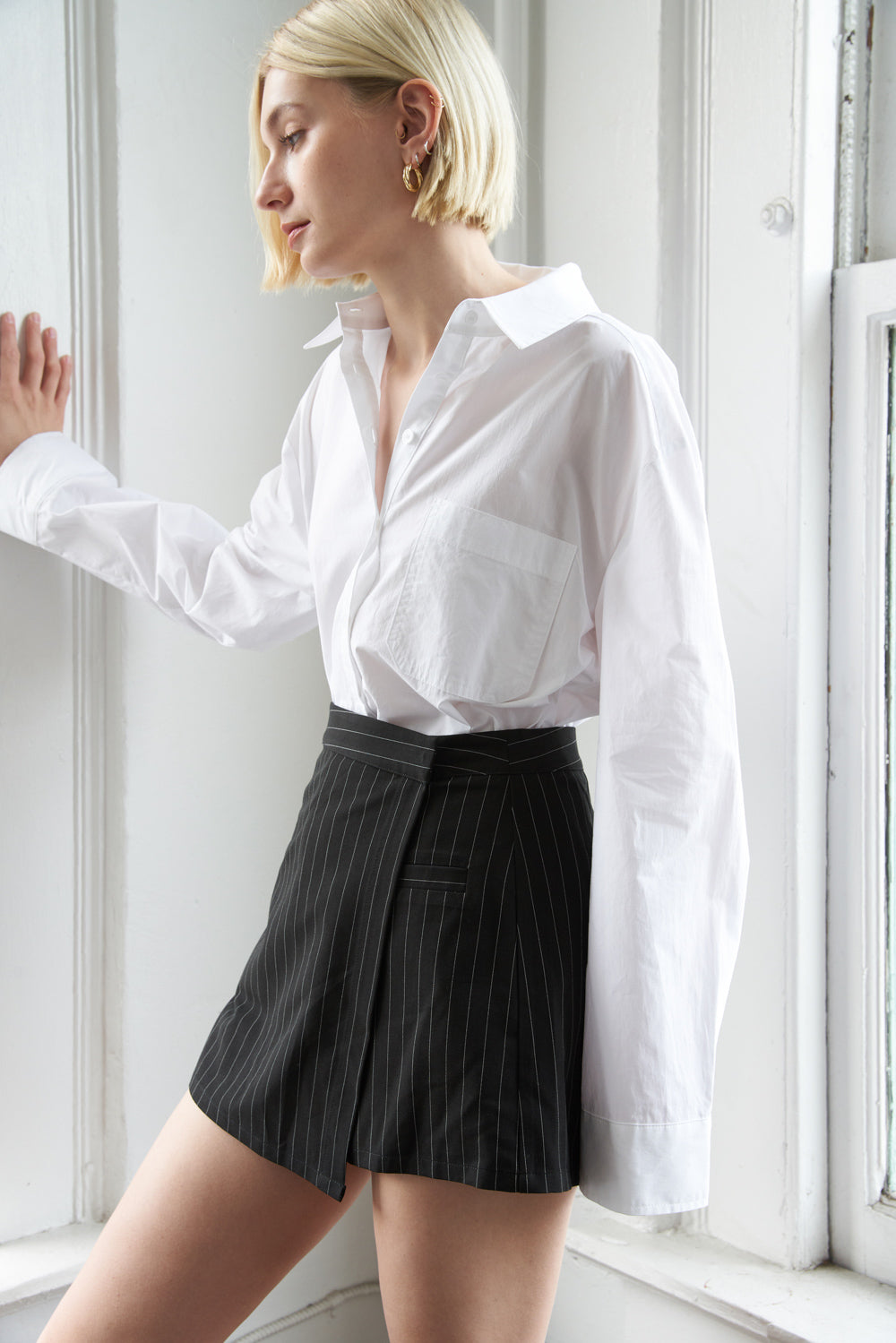 SMALL TOWN ROOTS WOVEN SKORT - By Baano