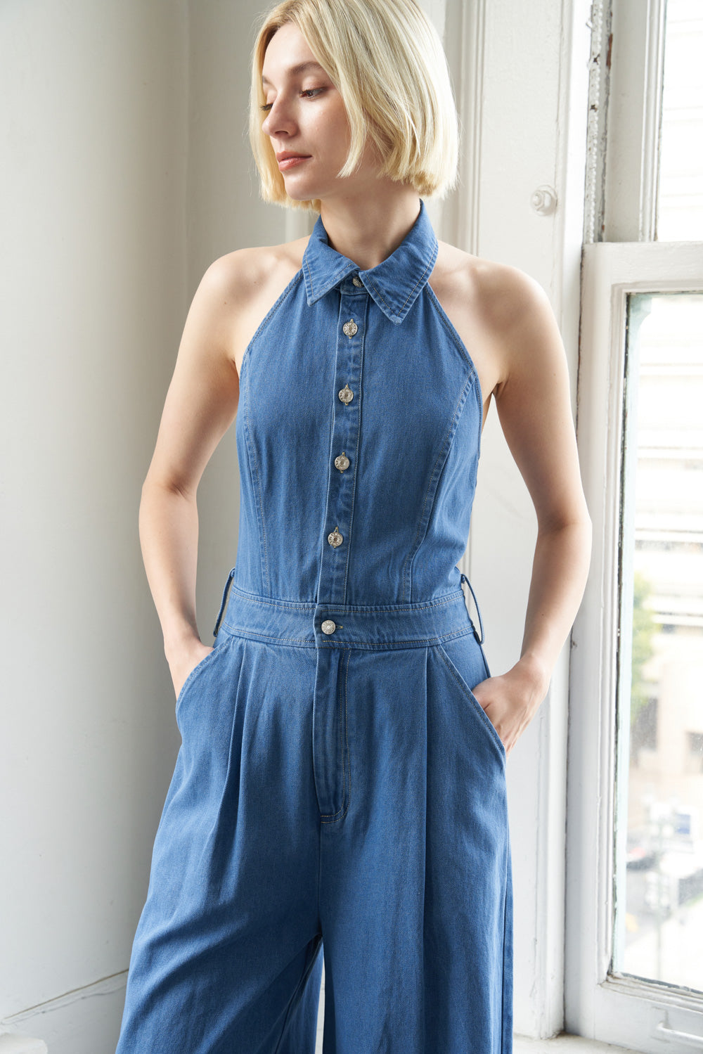 SERENE SEASONS DENIM JUMPSUIT - By Baano