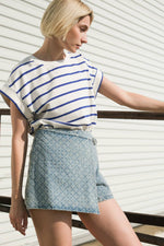 NO ONE PRETTIER DENIM SKORT - By Baano