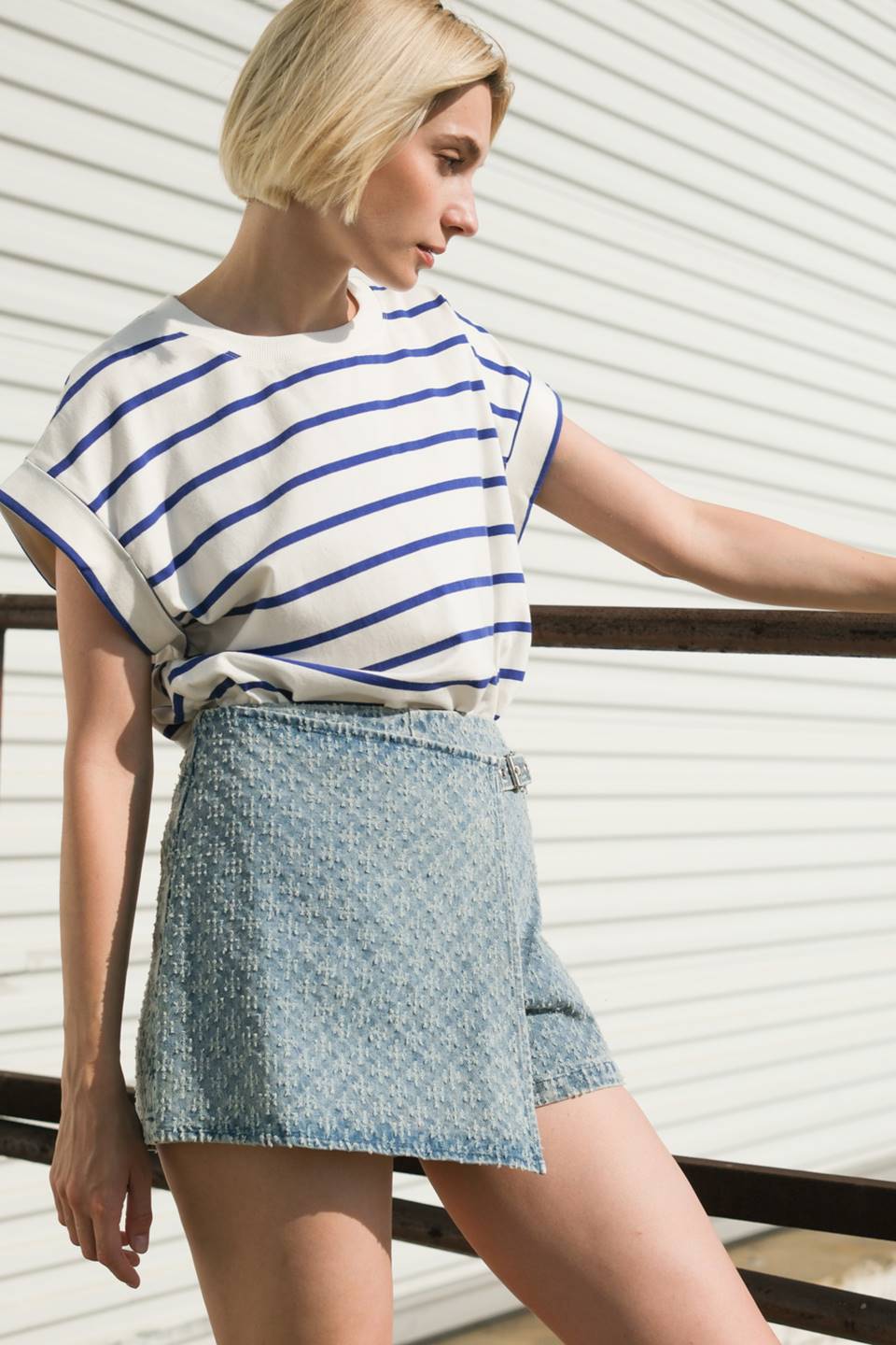 NO ONE PRETTIER DENIM SKORT - By Baano