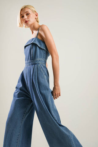URBAN ELEGANCE DENIM JUMPSUIT - By Baano
