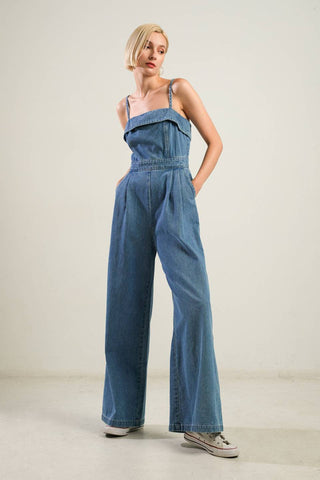 URBAN ELEGANCE DENIM JUMPSUIT - By Baano