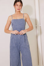 BEGIN AGAIN BLUE DENIM JUMPSUIT - By Baano