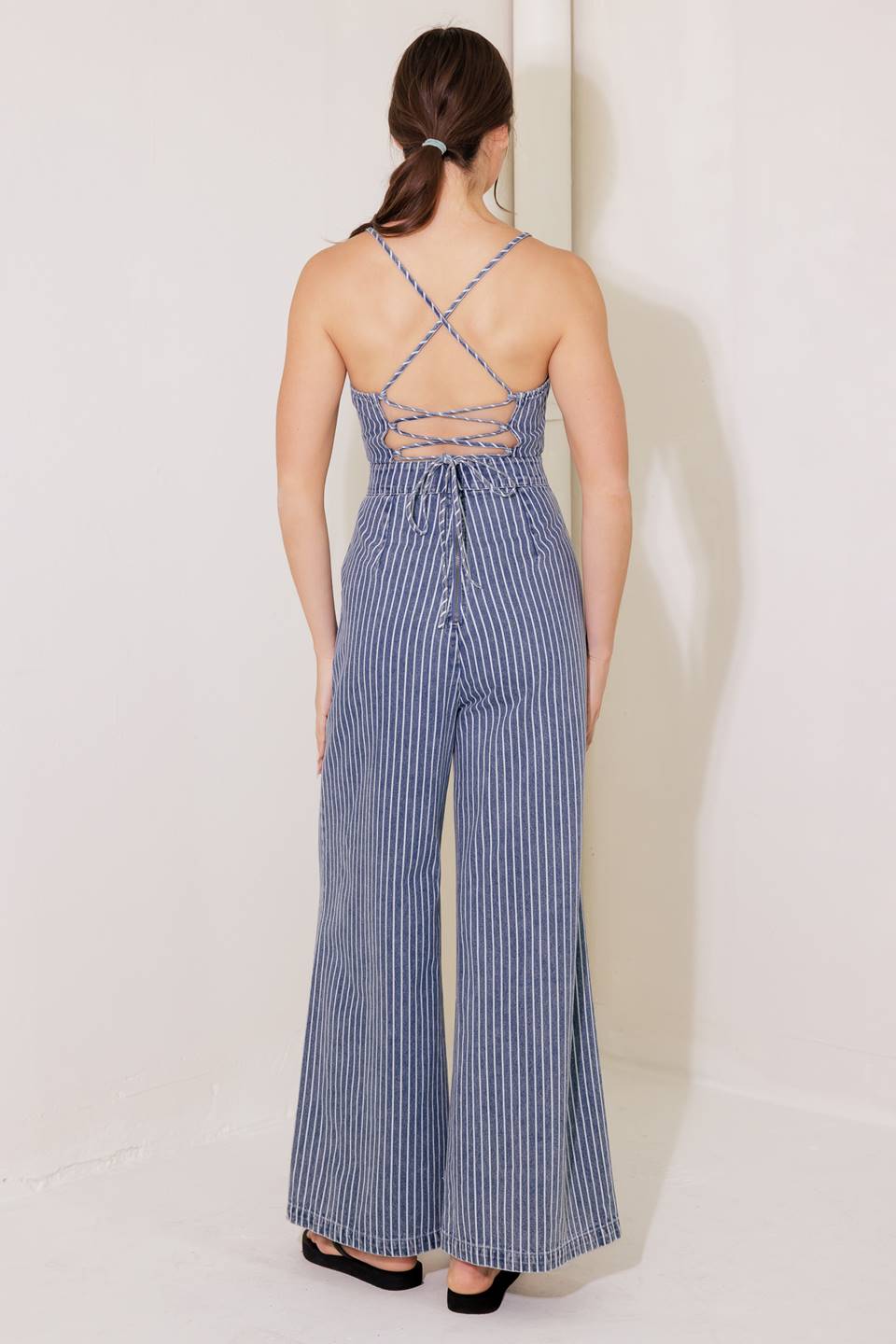 BEGIN AGAIN BLUE DENIM JUMPSUIT - By Baano