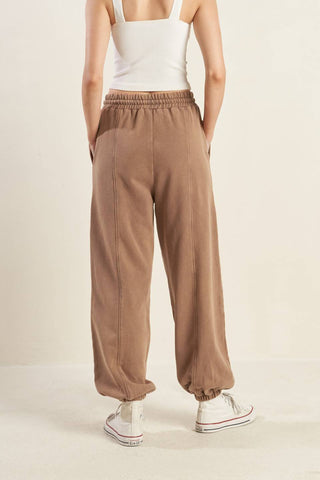 DELIGHTFUL DRAPE FRENCH TERRY JOGGER PANTS - By Baano