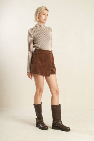 ESCAPING REALITY CORDUROY SKIRT - By Baano