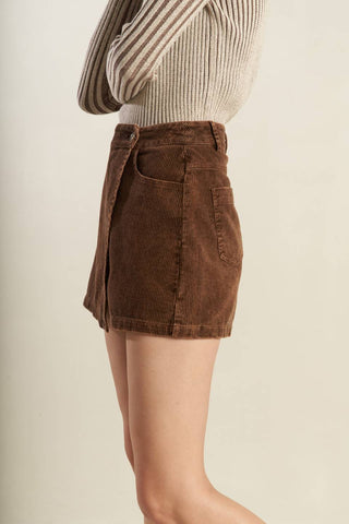 ESCAPING REALITY CORDUROY SKIRT - By Baano