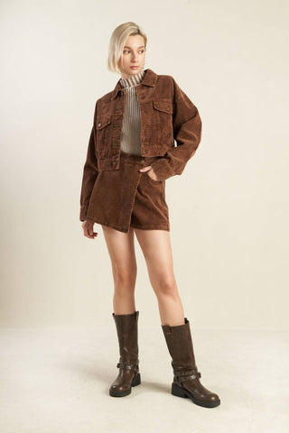 ESCAPING REALITY CORDUROY SKIRT - By Baano